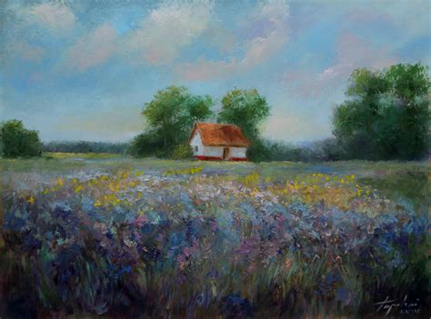 Country House In The Plain Landscape Oil Painting Fine Arts Gallery