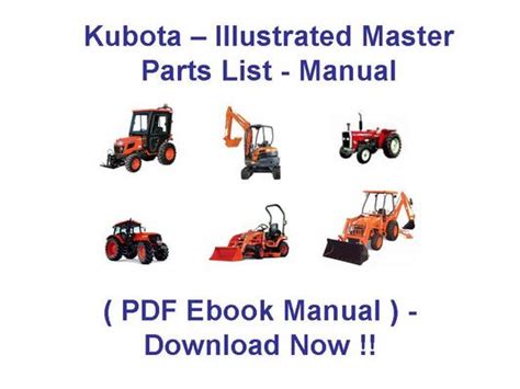 Kubota B20 Tractor Parts Manual Illustrated Master Parts List Man