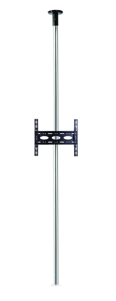B Tech Bt3mfclf40 65c Floor To Ceiling Tv Bracket With 3m Chrome Pole