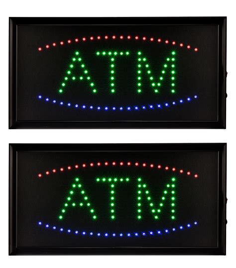 Atm Lighted Signs At