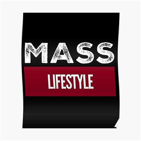 Mass Lifestyle Poster By Gymfreak Nation Redbubble