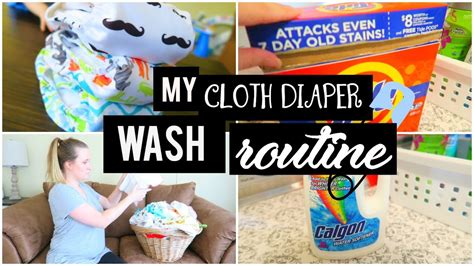 My Cloth Diaper Wash Routine How To Wash Cloth Diapers Youtube