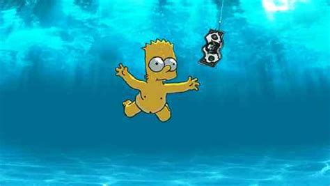 Bart Simpson Underwater Nirvana Nevermind Live Desktop Wallpapers