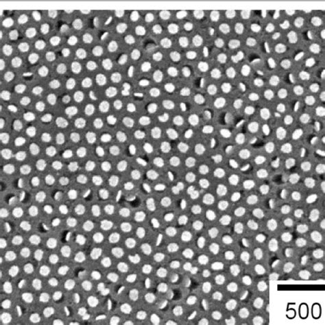 Cross Sectional Sem Images Of A Gaas Nanopillar Array Fabricated By