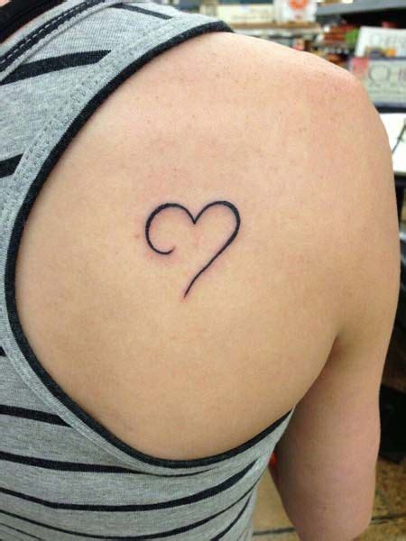 Tiny Shoulder Black And Gray Heart Tattoo For Women Small Heart Tattoos Open Heart Tattoo