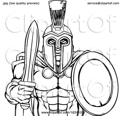 Spartan Trojan Sports Mascot By Atstockillustration 1624103