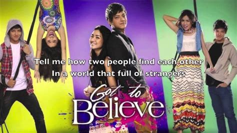 This episode failed to air in its entirety due to technical difficulties. Got To Believe by Juris with Lyrics - YouTube