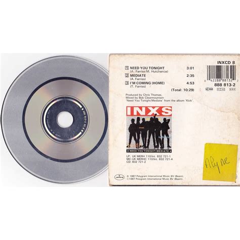 Need You Tonight Mediate Im Comming Home By Inxs Cds With