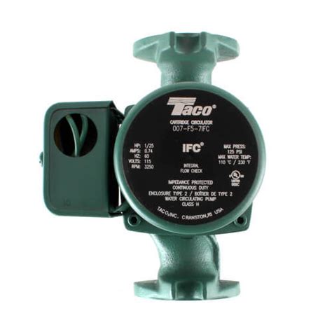 007 F5 7ifc Taco 007 F5 7ifc 007 Cast Iron Circulator With Integral