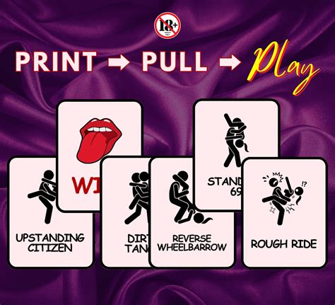 Extreme Sex Position Card Game Kinky Sex Game For Him Or Her Etsy