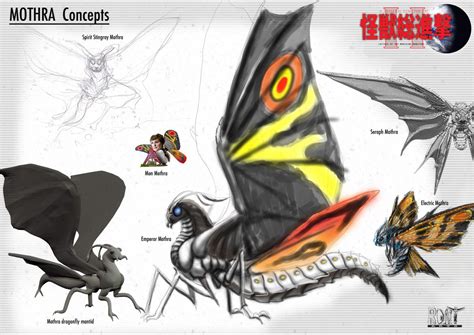 Mothra Concepts By Ldn Rdnt On Deviantart Kaiju Art Kaiju Monsters