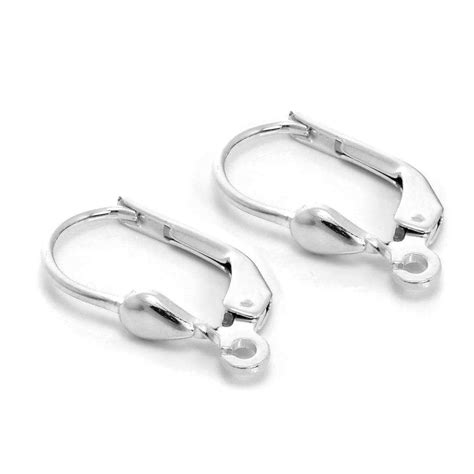 Sterling Silver Leverback Earring Wires Pair Jewellerybox Co Uk