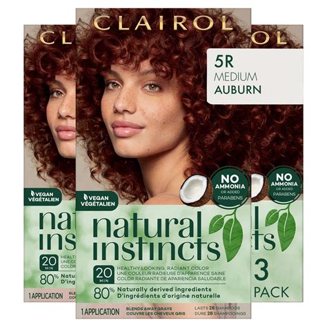 Buy Clairol Natural Instincts Demi Permanent Hair Dye 5r Medium Auburn