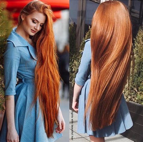 redhead rapunzel😍🔥 sidorovaanastasiya the length and shine of her hair is beautiful💕 ️