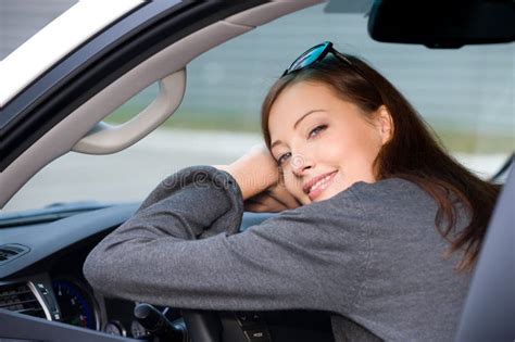 New Car Stock Image Image Of Female Person Blond Copy 6815807