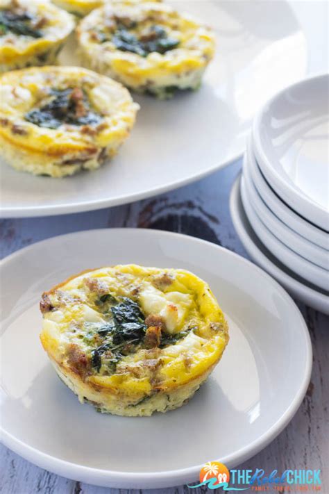 An Easy Breakfast To Go Spinach Egg Cups Recipe The Rebel Chick