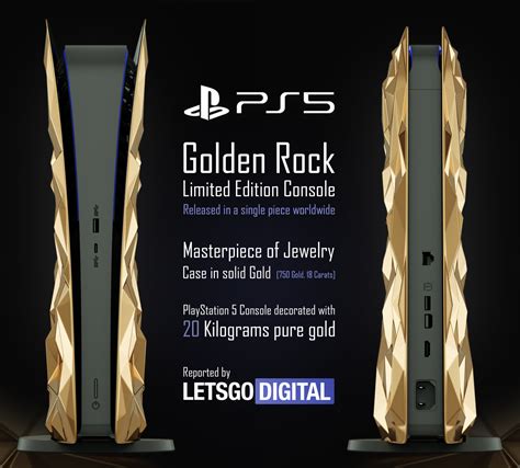 Ps5 Console In Luxe Limited Edition Uitvoering Met 20 Kilo Goud