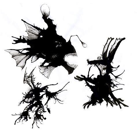 Ink Creatures 4 By Hewryu On Deviantart