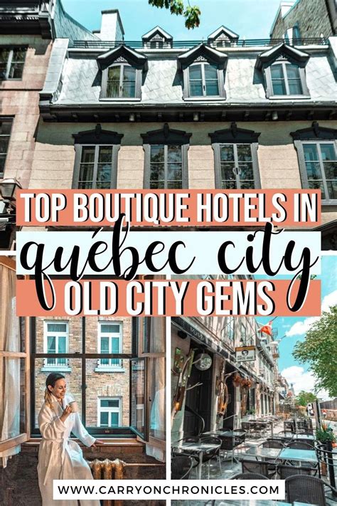 17 Charming Boutique Hotels In Quebec City