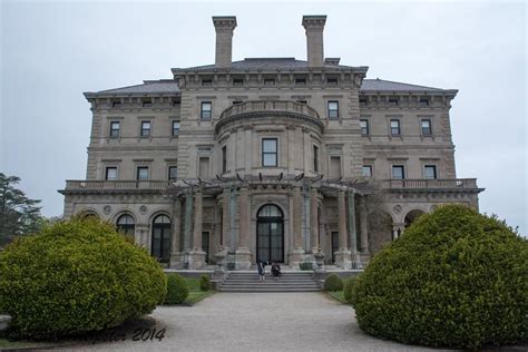 This Photograph Shows Another Side View Of The Breakers Mansion In