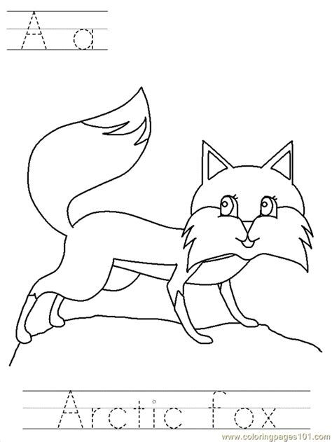 Arctic Fox Coloring Pages Coloring Home