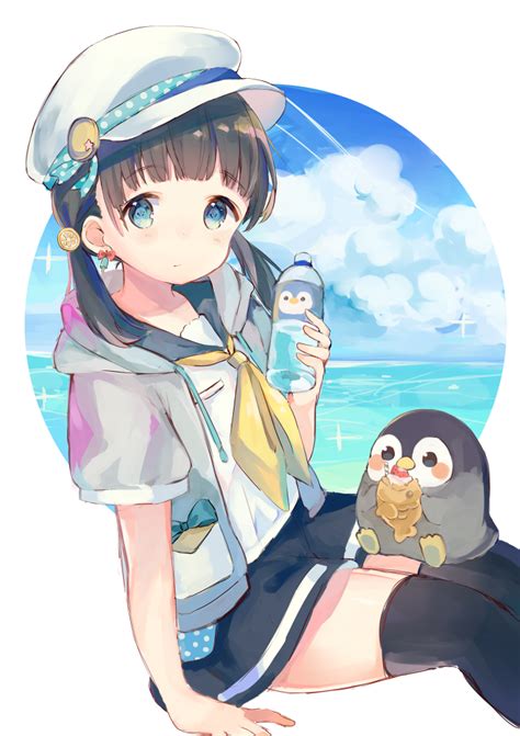 Penguin In Love With Anime Girl