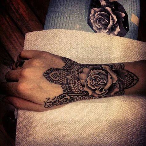 Black Rose And Lace Tattoo On Arm Tattoomagz › Tattoo Designs Ink
