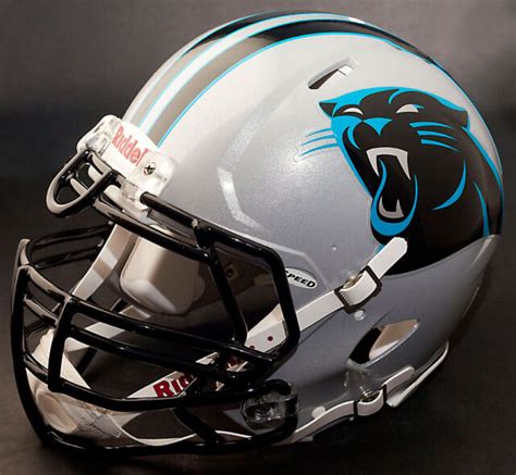Custom Carolina Panthers Nfl Riddell Full Size Speed Football Helmet