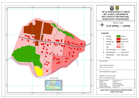 Pembuatan Peta Persebaran Umkm Di Wilayah Rw Desa Mojorejo Kkn
