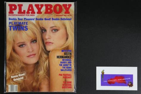 Playboy Magazine Sep Playmate Twins Karin Mirjam Van Breeschooten X Ebay