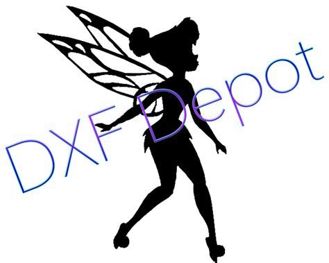 Tinkerbell Dxf Format Cnc Cut File Vector Art By Dxfdepot