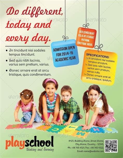 Preschool Advertisement Template The Power Of Ads