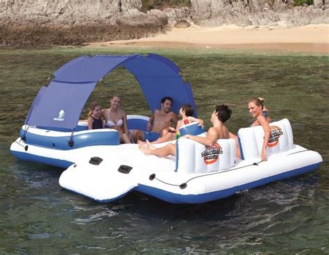 Floating Island Inflatable Lake Lounger Floating Island Raft