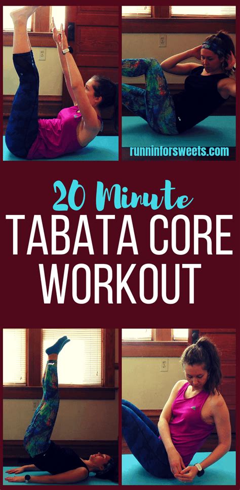 20 Minute Bodyweight Tabata Core Workout Runnin For Sweets