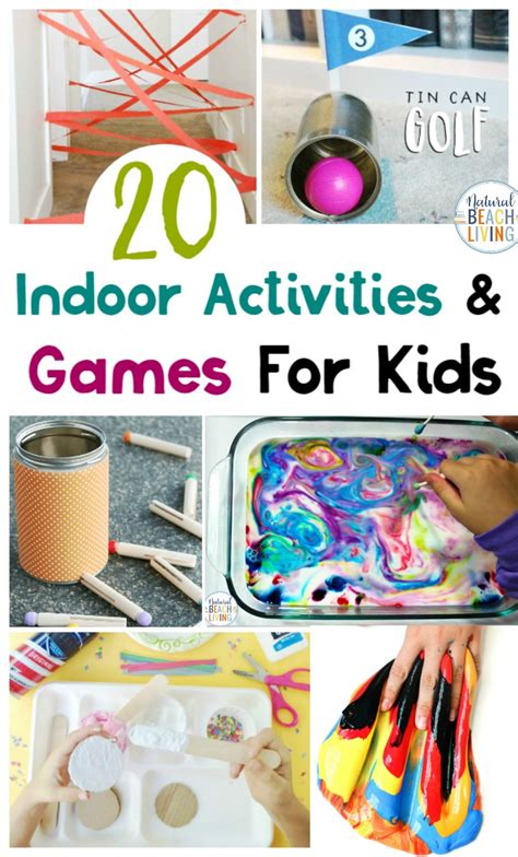 On this fun indoor games for kids page we will offer you the best active boredom busters to do inside the house. 60+ Indoor Games and Activities for Kids - Natural Beach ...