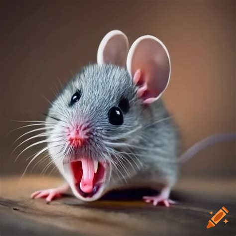 Cute Mouse With Wide Eyes And Open Mouth On Craiyon