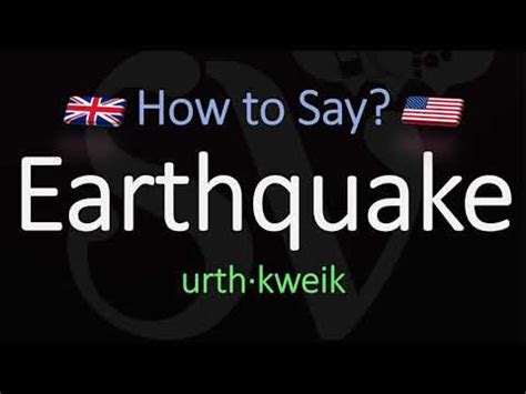 The shaking is caused by movements in earth's outermost layer. How to Pronounce Earthquake? (CORRECTLY) Meaning ...