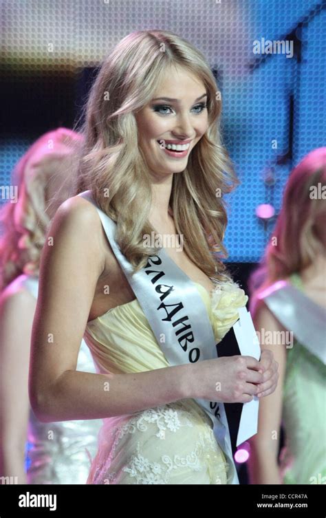 Miss Russia 2010 Beauty Contest Held At Barvikha Luxury Village Concert Hall Of Moscow Pictured