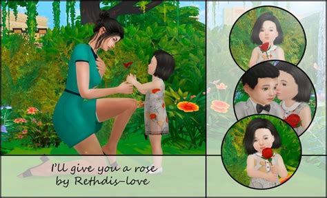 Ill Give You A Rose Posepack At Rethdis Love Sims 4 Updates