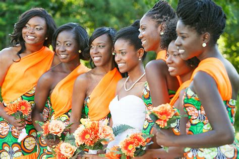 African Print Bridesmaid Dresses