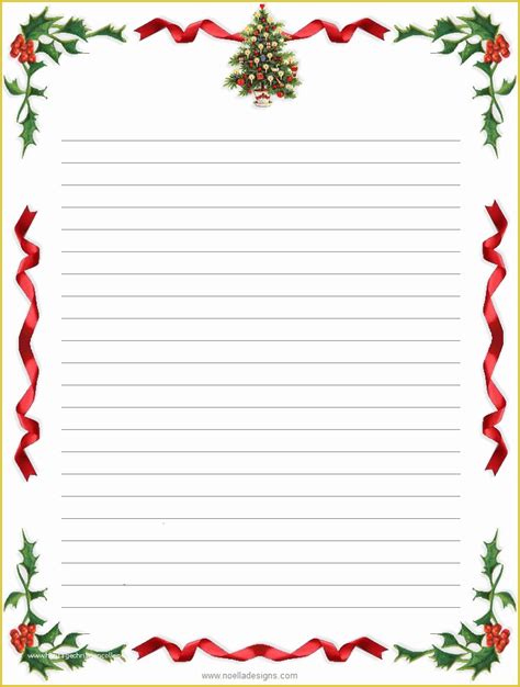 Free Printable Stationery Templates Of Holiday Stationery Paper
