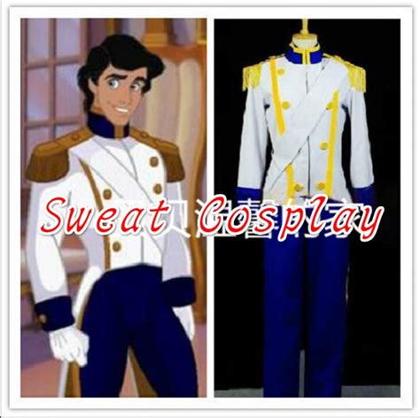 The Little Mermaid Prince Eric Costume Cosplay Outfit Party Halloween