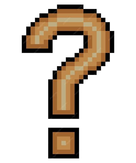 Premium Vector Question Mark Icon Pixel Art Design