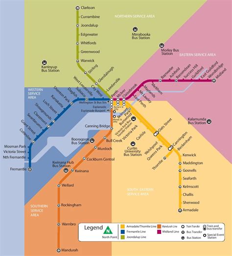 Perth Rail Map