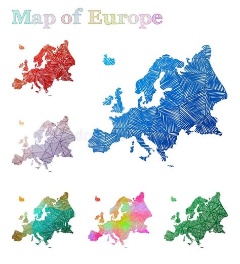 Europe Map Shape Stock Illustration Illustration Of Circle 64094820