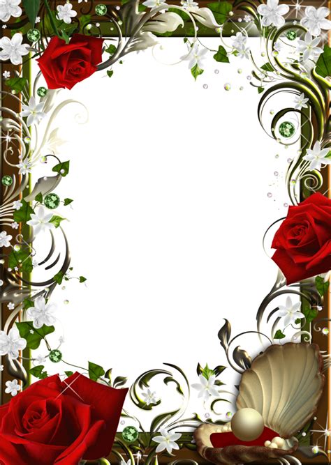 Transparent Background Red Rose Frame Png Masterfleberlin Riset