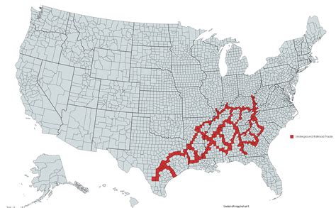 Underground Railroad Map Routes