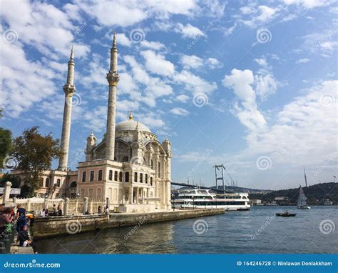 Ortakoy Mosque In Istanbul Turkey Editorial Stock Photo Image Of