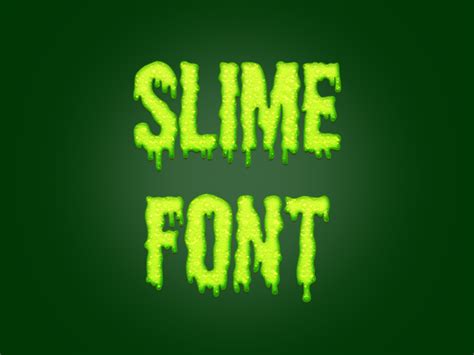 Dripping Slime Font