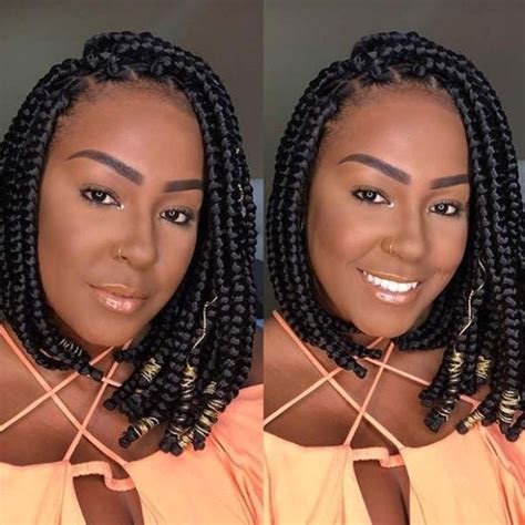 23 Short Box Braid Hairstyles Perfect For Warm Weather Stayglam Box
